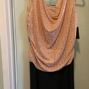 Beautiful evening gown with Shawl and shoes